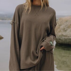 daily drills oversized vintage thermal- coco